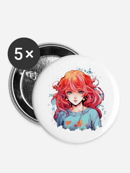 Why so Beautiful:) - Buttons klein 25 mm (5er Pack) - Weiß