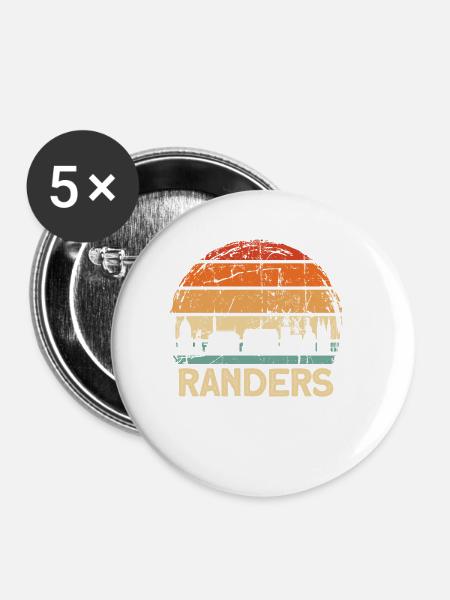 Randers - Buttons klein 25 mm (5er Pack) - Weiß