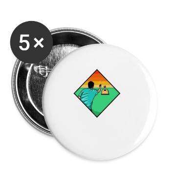 Hitting Holes and Crushing Souls - Buttons klein 25 mm (5er Pack) - Weiß - Vorne