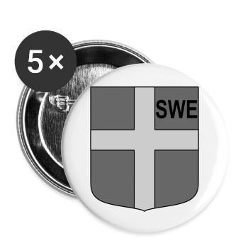 eng tactical shield - Buttons small 1''/25 mm (5-pack) - white - Front