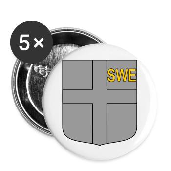 eng tactical shield - Buttons small 1''/25 mm (5-pack) - white - Front