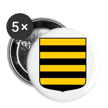 Rodent land - Buttons small 1''/25 mm (5-pack) - white - Front
