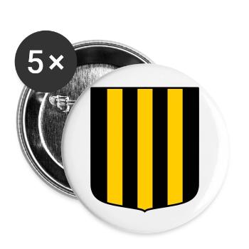 Rodent land - Buttons small 1''/25 mm (5-pack) - white - Front