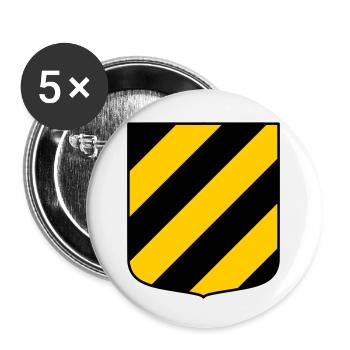 Rodent land - Buttons small 1''/25 mm (5-pack) - white - Front