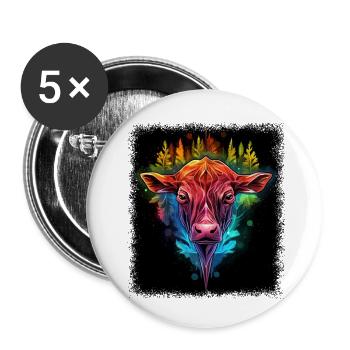disarmament peace movement hippy cool - Buttons small 1''/25 mm (5-pack) - white - Front