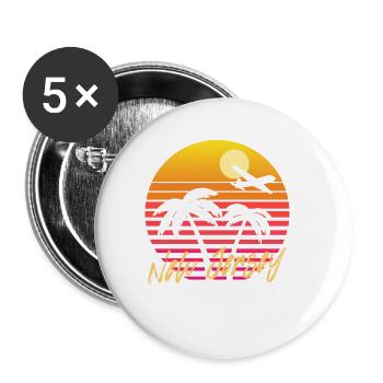 New Jersey - Buttons small 1''/25 mm (5-pack) - white - Front