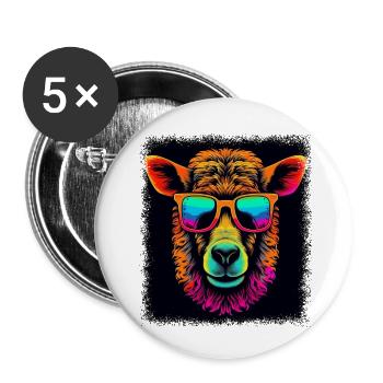 quote bday gift american pride best selling lion - Buttons klein 25 mm (5er Pack) - Weiß - Vorne