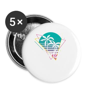 Arkansas - Buttons small 1''/25 mm (5-pack) - white - Front