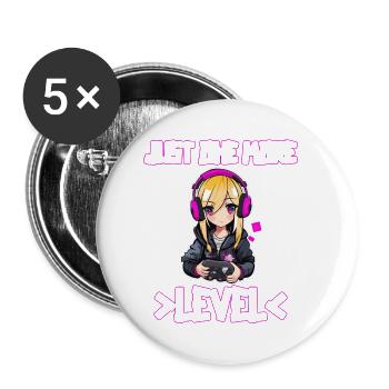 Gaming Console PC Gamer Girl Gamer Girl - Buttons small 1''/25 mm (5-pack) - white - Front