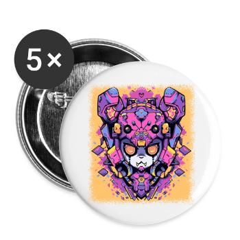 humor birthday present idea baby - Buttons small 1''/25 mm (5-pack) - white - Front