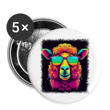 Funny Present Agriculture Farmers Wife Tshirts - Buttons small 1''/25 mm (5-pack) - white - Front