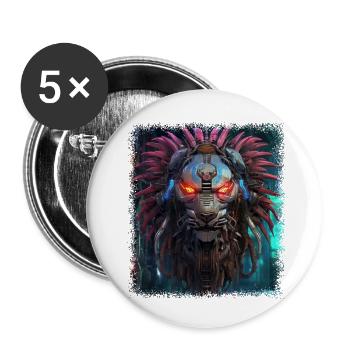 Africa Cut Meme Design 1979 Janvier Citation Geek - Lot de 5 petits badges (25 mm) - blanc - Devant