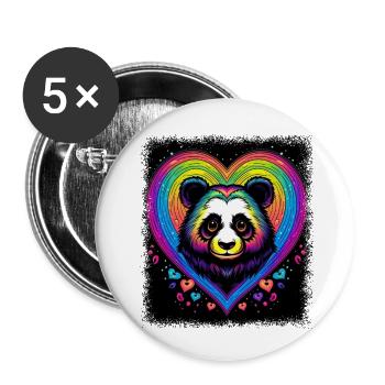 mammal animal gift idea birthday present coati - Buttons klein 25 mm (5er Pack) - Weiß - Vorne
