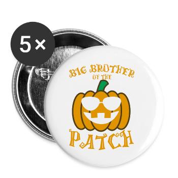 Big Brother Of the Patch - Lot de 5 petits badges (25 mm) - blanc - Devant