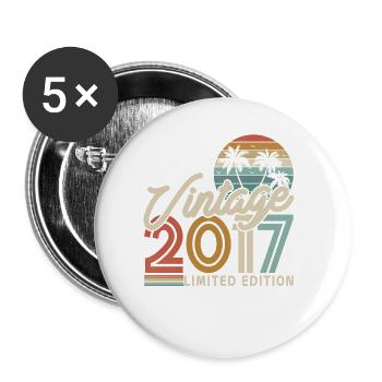 Legendary vintage 2017 - Buttons small 1''/25 mm (5-pack) - white - Front