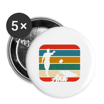 Hitting Holes And Crushing Souls Bean Bag Toss Cor - Buttons klein 25 mm (5er Pack) - Weiß - Vorne