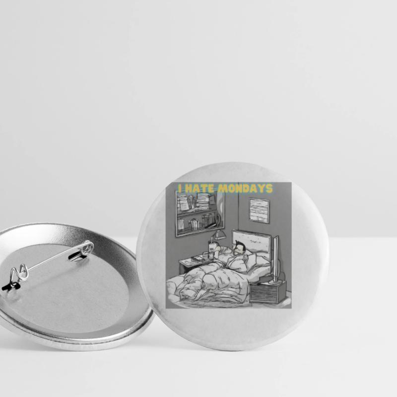 Morgenmuffel oder Langschläfer? Buttons klein 25 mm (5er Pack)