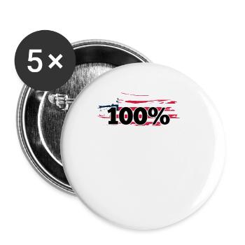 Liberia - Buttons klein 25 mm (5er Pack) - Weiß - Vorne