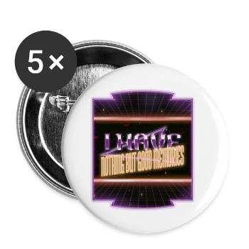 et wifi gratuit pirater la boîte blague hacker fans - Lot de 5 petits badges (25 mm) - blanc - Devant