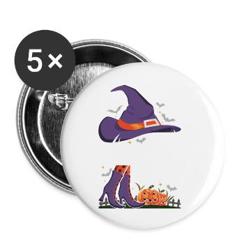 I'm the Mimi Witch - Buttons klein 25 mm (5er Pack) - Weiß - Vorne