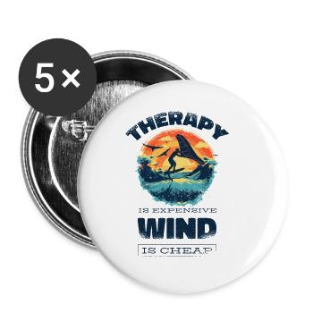 Wingfoil Surfer Wingfoiling Accessories Wing-Foiling - Buttons small 1''/25 mm (5-pack) - white - Front