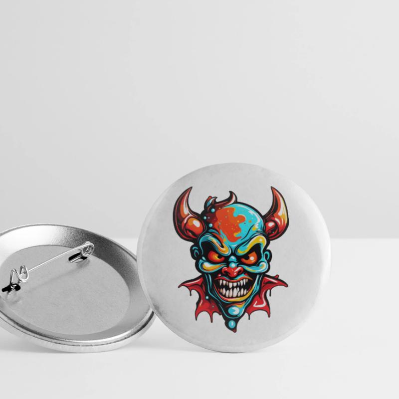 Devil / Hell / Horror / Devilish / Evil Buttons small 1''/25 mm (5-pack)