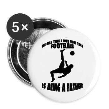Soccer Player Soccer Team Soccer Design - Buttons small 1''/25 mm (5-pack) - white - Front