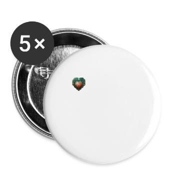 Ich liebe den Klang der Fehler Beebs Symphonie der - Buttons klein 25 mm (5er Pack) - Weiß - Vorne