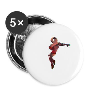 Dancing, Dancer, Breakdance, Gymnastics - Buttons small 1''/25 mm (5-pack) - white - Front