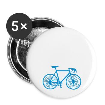 Ride Collide Wheel Cool Sayings English Bicycle - Buttons small 1''/25 mm (5-pack) - white - Front