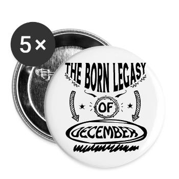 The born legacy of december - Buttons small 1''/25 mm (5-pack) - white - Front