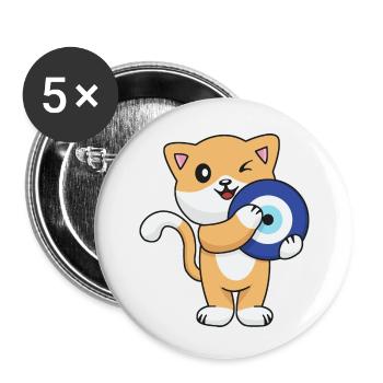 Nazar - Buttons small 1''/25 mm (5-pack) - white - Front