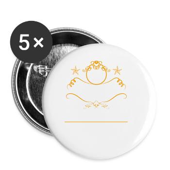 Wir haben viel gemeinsam 10.Hochzeitstag - Buttons klein 25 mm (5er Pack) - Weiß - Vorne