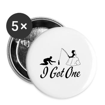 I Got One Braut - Buttons klein 25 mm (5er Pack) - Weiß - Vorne