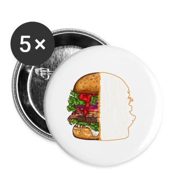You Had Me At Burgers Meat Buns Food Hamburger - Buttons small 1''/25 mm (5-pack) - white - Front