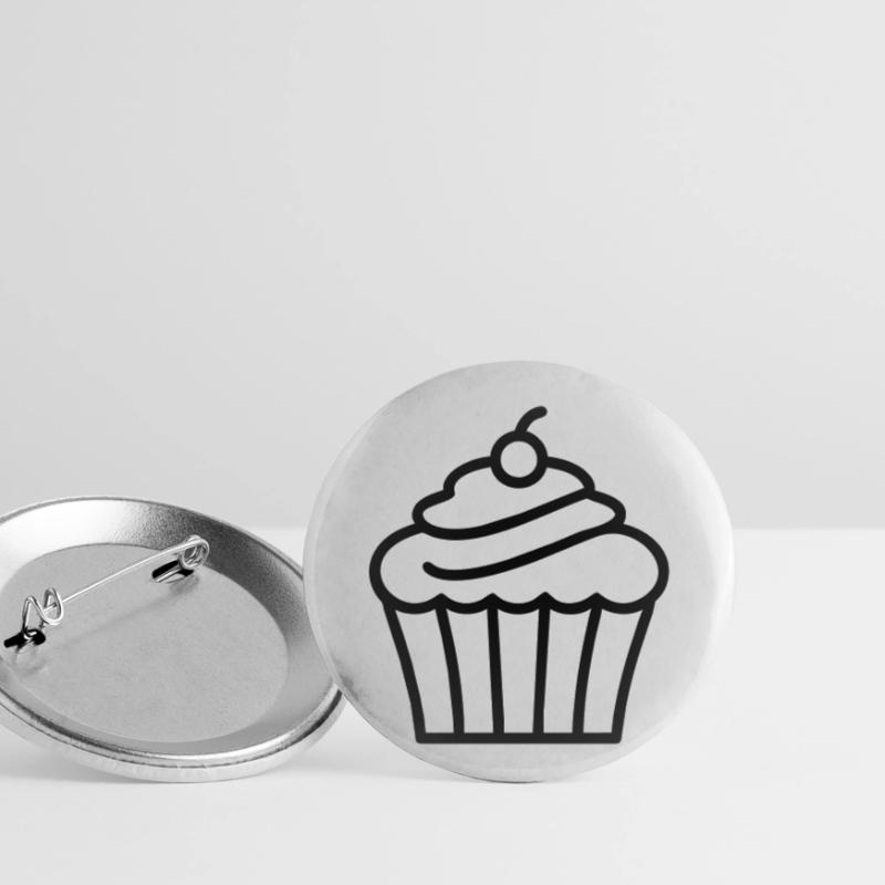 Cupcake Buttons small 1''/25 mm (5-pack)