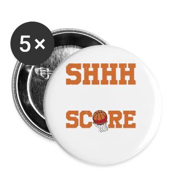 Shhh, I'm Keeping Score 22 - Buttons klein 25 mm (5er Pack) - Weiß - Vorne