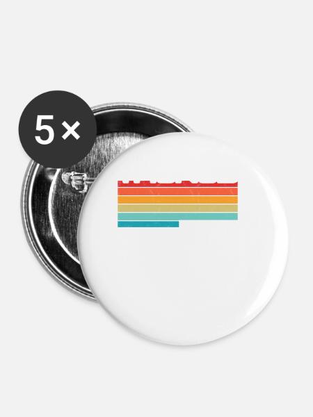 Taunus - Buttons klein 25 mm (5er Pack) - Weiß