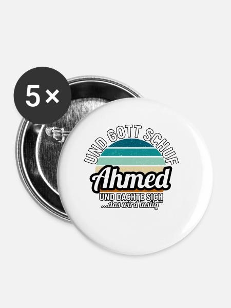 Albert - Buttons klein 25 mm (5er Pack) - Weiß
