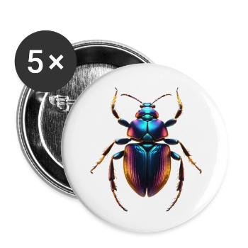 Proue - Lot de 5 petits badges (25 mm) - blanc - Devant