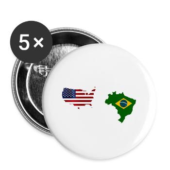 Distanz bedeutet so wenig, wenn jemand viel bedeutet - Buttons klein 25 mm (5er Pack) - Weiß - Vorne