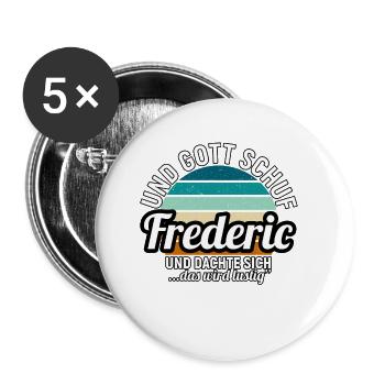 Frederic - Buttons klein 25 mm (5er Pack) - Weiß - Vorne