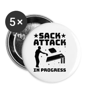 Joueurs De Cornhole Cornhole Sports Drôle De Cornhole Be - Lot de 5 petits badges (25 mm) - blanc - Devant