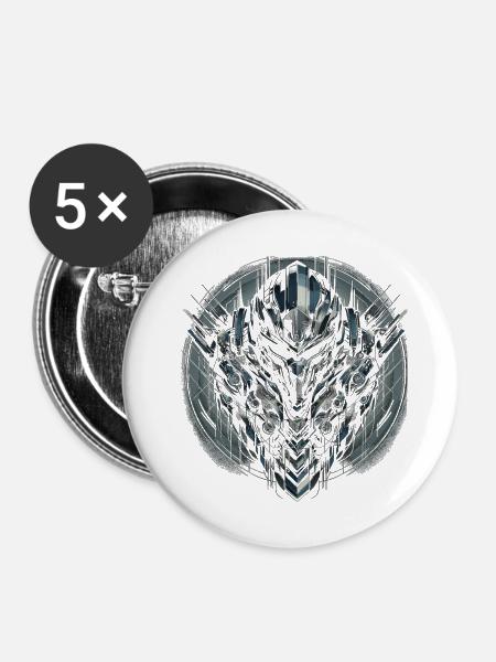 Kybernetische Avantgarde - Buttons klein 25 mm (5er Pack) - Weiß
