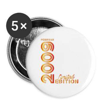 Anniversary magic 15 years 2009 - Buttons small 1''/25 mm (5-pack) - white - Front
