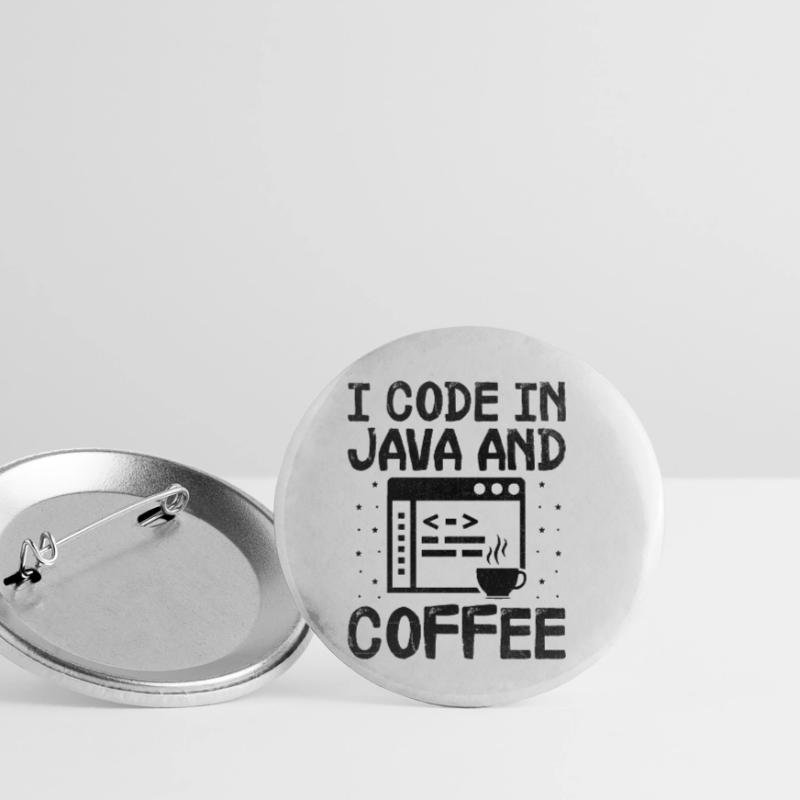 Coffee Coding Programmer Coder Developer Nerd Coff Buttons small 1''/25 mm (5-pack)