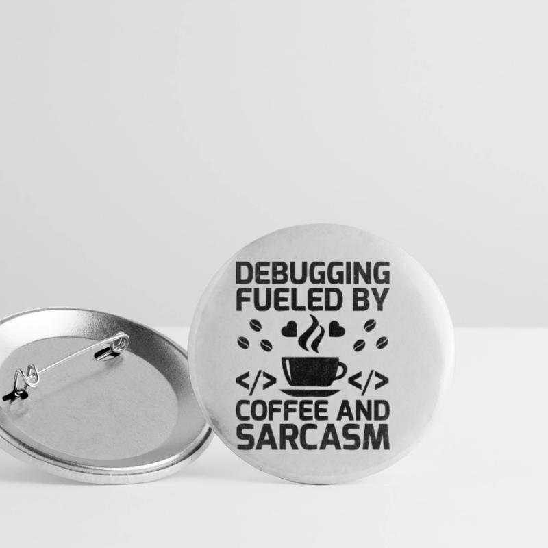 Kaffee-Codierung Programmierer Programmierer Entwickler Nerd Coff Buttons klein 25 mm (5er Pack)