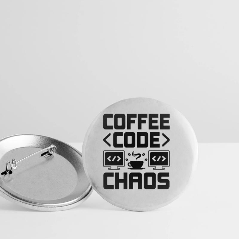 Coffee Coding Programmer Coder Developer Nerd Coff Buttons small 1''/25 mm (5-pack)
