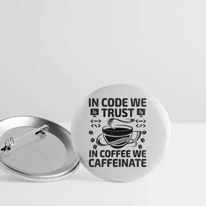 Coffee Coding Programmer Coder Developer Nerd Coff Buttons small 1''/25 mm (5-pack)