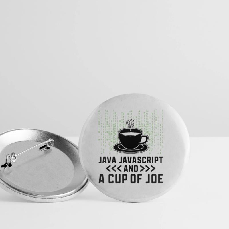 Café Codage Programmeur Codeur Développeur Nerd Coff Lot de 5 petits badges (25 mm)